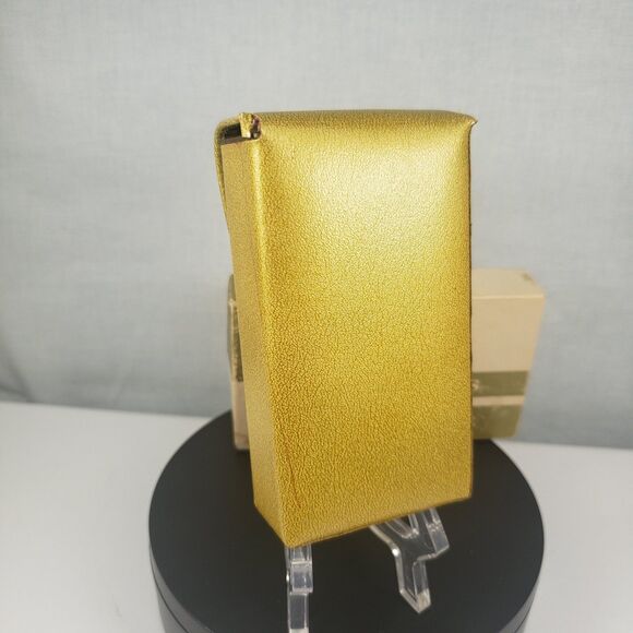 Vintage 1950's Princess Gardner Embroidered Metallic Gold Leather Cigarette Case - Picture 5 of 16
